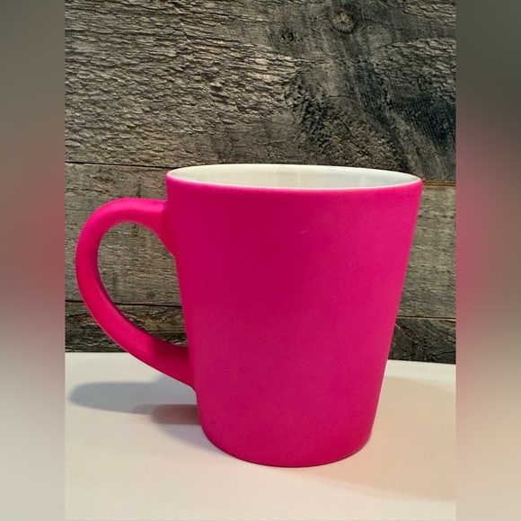 Im Engaged Duh Coffee Mug Cup Hot Pink Creative Coop Bride Engagement Art Deco - Picture 2 of 3